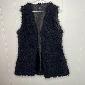 Black Fuzzy Vest